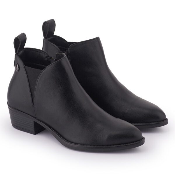 Black Comfort Slip on Boots N21324 - Image 3