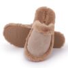 Camel Fur Slip on Flats N21337 - Image 3