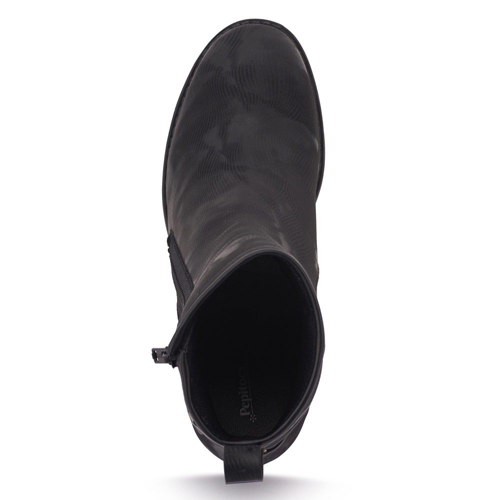 Noir Comfort Slip on Boots N21224 - Pepitoes