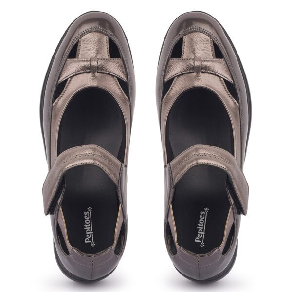 Gun Metal Comfort Slip on Bellies N21309 - Image 6