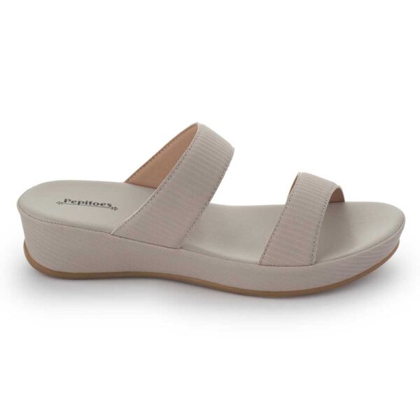 Grey Comfort Slip on Wedges N21344