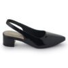 Black Mid Heel Pointed Sandals N23352