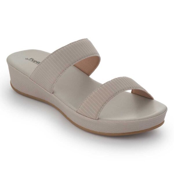 Grey Comfort Slip on Wedges N21344 - Image 2