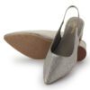 Gun Metal Glitter Mid Heel Pointed Sandals N23352 - Image 3