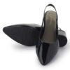 Black Mid Heel Pointed Sandals N23352 - Image 4