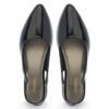 Black Mid Heel Pointed Sandals N23352 - Image 6
