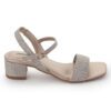 Rose Gold Mid Heel Open Sandals N21340