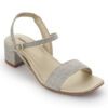 Champagne Mid Heel Open Sandals N21340 - Image 2