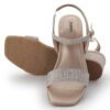 Rose Gold Mid Heel Open Sandals N21340 - Image 4