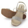 Champagne Mid Heel Open Sandals N21340 - Image 4