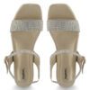 Champagne Mid Heel Open Sandals N21340 - Image 6