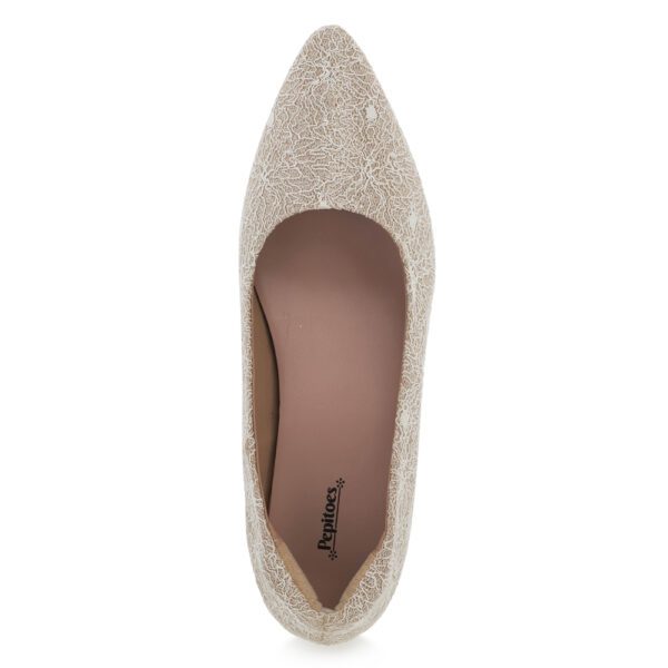 Rose Gold Comfort Slip on Heels P24372 - Image 5