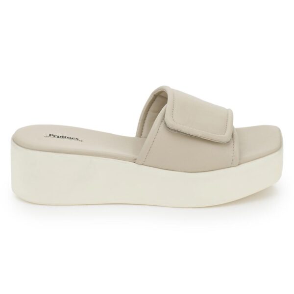Beige Comfort Slip on Wedges P24376
