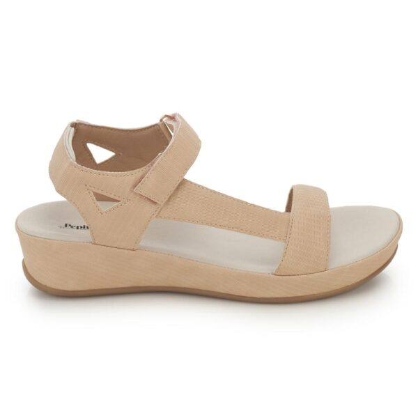 Beige Comfort Slip on Wedges N21311