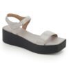 Grey Comfort Slip on Wedges P24361 - Image 2