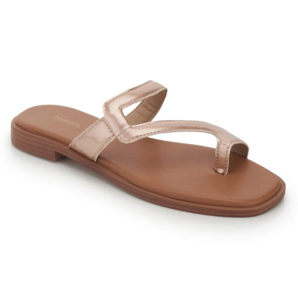 Rose Gold Comfort Slip on Flats P24364 - Image 2