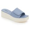 Blue Comfort Slip on Wedges P24376 - Image 2