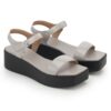 Grey Comfort Slip on Wedges P24361 - Image 3