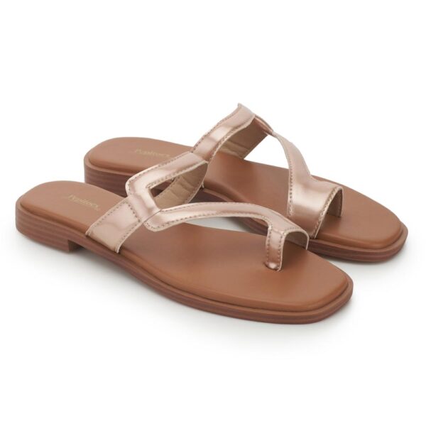 Rose Gold Comfort Slip on Flats P24364 - Image 3