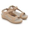 Beige Comfort Slip on Wedges N21311 - Image 3