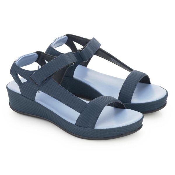 Navy Comfort Slip on Wedges N21311 - Image 3