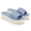 Blue Comfort Slip on Wedges P24376 - Image 3