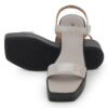 Grey Comfort Slip on Wedges P24361 - Image 4