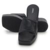 Black Comfort Slip on Wedges P24376 - Image 4
