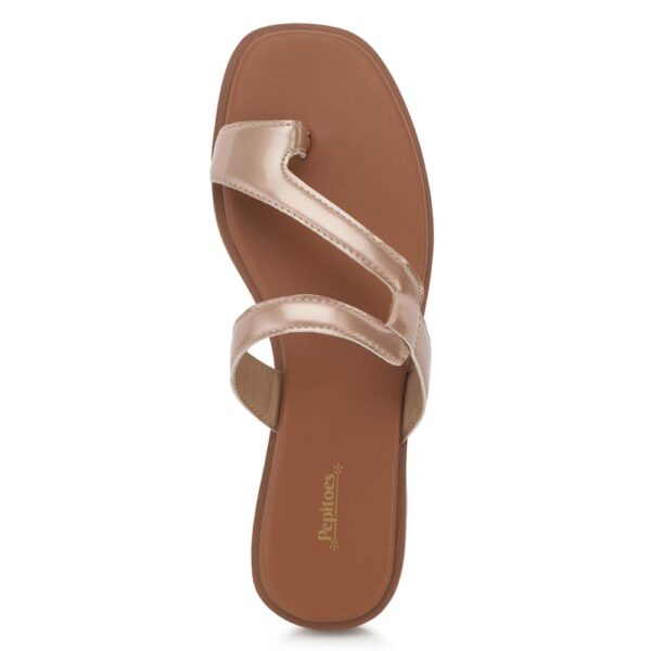 Rose Gold Comfort Slip on Flats P24364 - Image 5