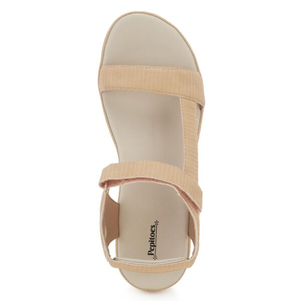 Beige Comfort Slip on Wedges N21311 - Image 5