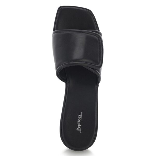 Black Comfort Slip on Wedges P24376 - Image 5