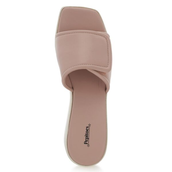 Peach Comfort Slip on Wedges P24376 - Image 5