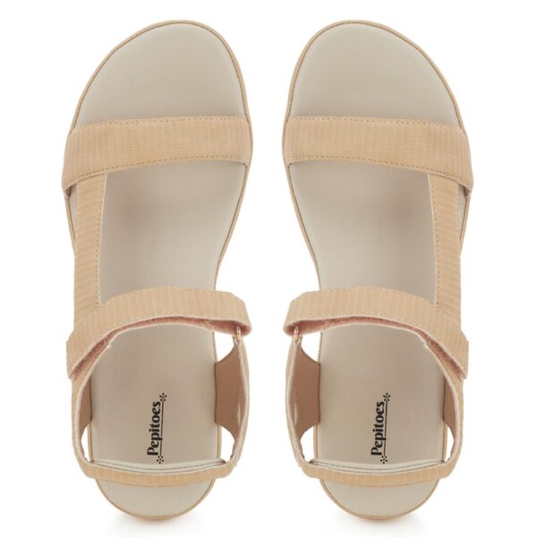 Beige Comfort Slip on Wedges N21311 - Image 6