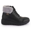 Black Comfort Slip on Ankle Boots P24414