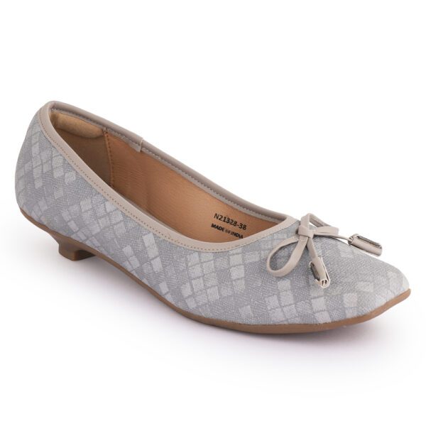 Grey Comfort Slip on Bellies P24416 - Image 3