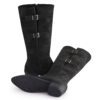Black Comfort Slip on Tall Boots P24425 - Image 3