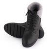 Black Comfort Slip on Ankle Boots P24414 - Image 4