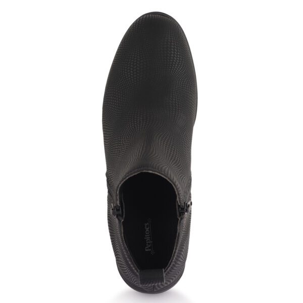 Black Printed Comfort Slip on Ankle Boots N21250 - Image 5