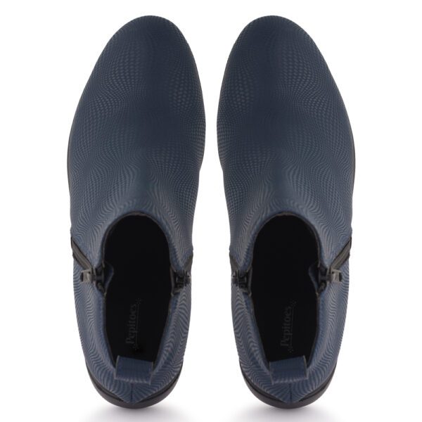 Navy Comfort Slip on Ankle Boots N21250 - Image 5