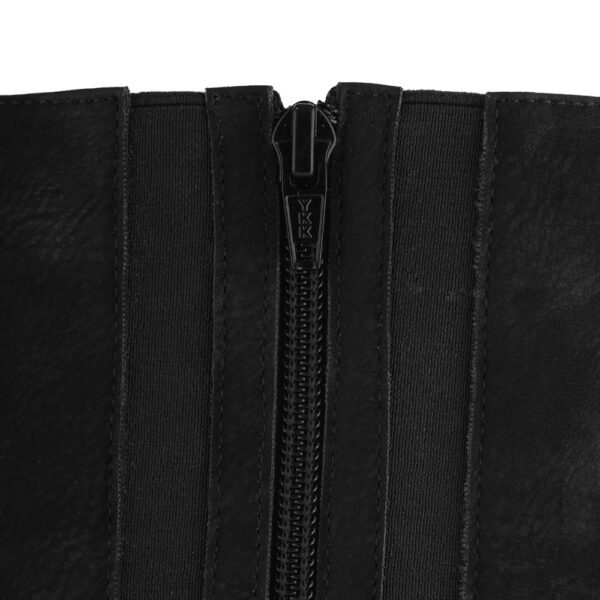 Black Comfort Slip on Tall Boots P24425 - Image 5
