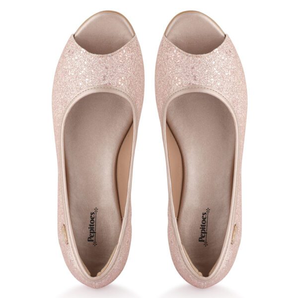 Rose Gold Shimmer Comfort Slip on Bellies P24415 - Image 5