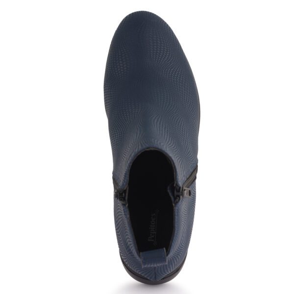 Navy Comfort Slip on Ankle Boots N21250 - Image 6