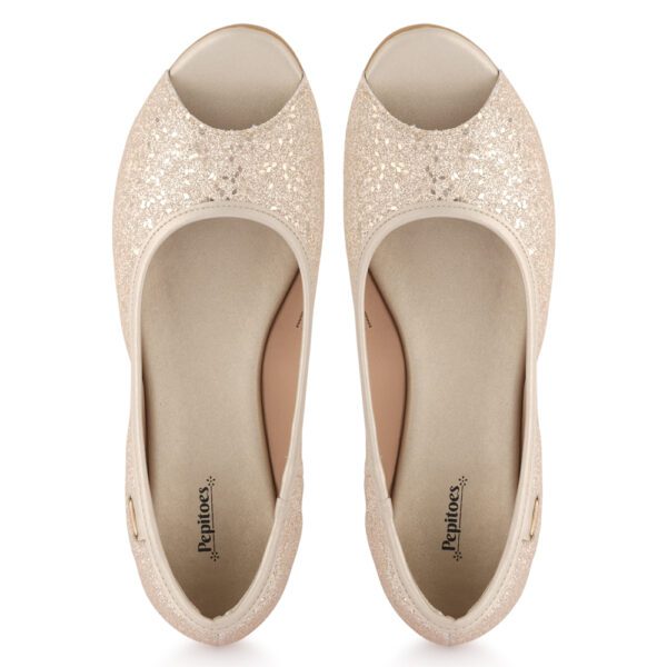 Gold Shimmer Comfort Slip on Bellies P24415 - Image 6